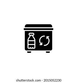 Plastisches Recycling-Symbol in Vektorgrafik. Logotyp