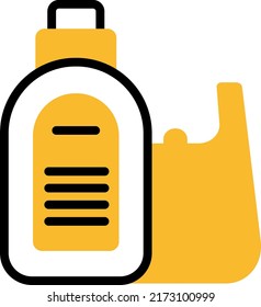 Plastic recycling, illustration, vector on a white background.
