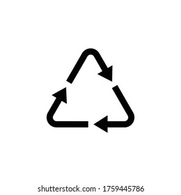 Plastic recycling symbol ,SYMBOL for plastic , vector illustration	
