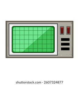 plastic retro control panel cartoon. bamboo small, mini round, square oval plastic retro control panel sign. isolated symbol vector illustration