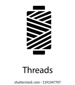 Plastic roll around which thread is spindled graphing thread spool 
