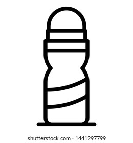 Plastic roll deodorant icon. Outline plastic roll deodorant vector icon for web design isolated on white background