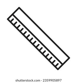 Plastic ruler icon design for personal commercial use