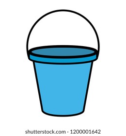 plastic sand bucket icon