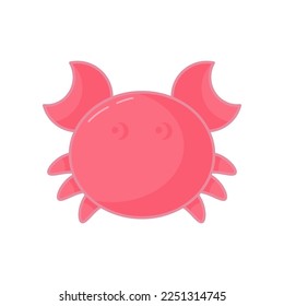 Plastic sand mold in shape of crab vector illustration. Cartoon drawing of sand toy for children games in sandbox or on beach isolated on white background. Childhood, entertainment, summer concept