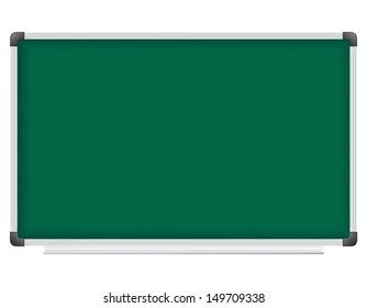 plastic school board for writing with chalk vector illustration isolated on white background