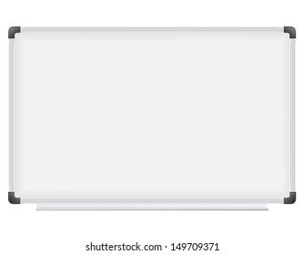 plastic school board for writing marker vector illustration isolated on white background