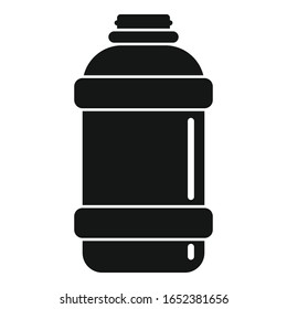 Plastic shaker icon. Simple illustration of plastic shaker vector icon for web design isolated on white background