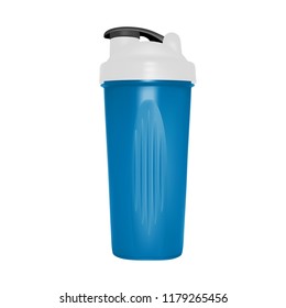 Plastic shaker in the vector.Sports bottle in vector.