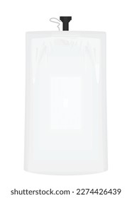 Plastic shampoo bottle. vector illustration