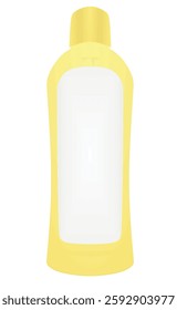 Plastic shampoo bottle. vector illustration
