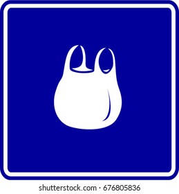 plastic shopping bag sign