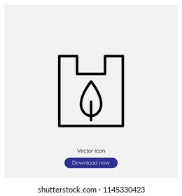 Plastic sign icon in trendy flat style isolated on grey background, modern symbol vector illustration for web