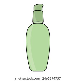 Plastic skincare package. Cosmetic  plastic bottle, dispenser pump, shampoo, lotion, soap package vector illustration set. Realistic container skincare foam, bottle and package