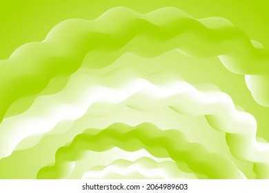 Plastic smooth shapes flowing vector banner background graphic design. Smooth surface arcs, shapes with curve bends