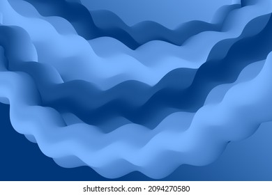 Plastic smooth shapes flowing vector banner background graphic design. Smooth surface arcs, shapes with curve bends