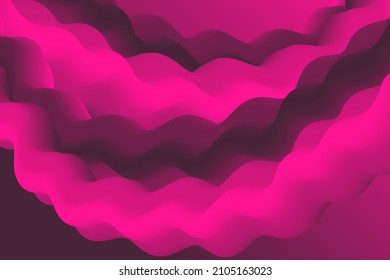 Plastic smooth shapes flowing vector banner background graphic design. Smooth surface arcs, shapes with curve bends