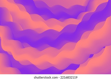 Plastic smooth shapes flowing vector banner background graphic design. Smooth surface arcs, shapes with curve bends