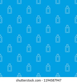 Plastic soap bottle pattern vector seamless blue repeat for any use