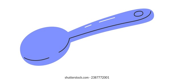 Plastic Spoon Icon Vector Illustration