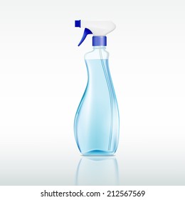 Plastic Spray Bottle With Cleaning Liquid