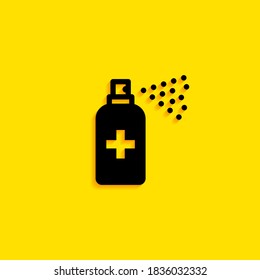 Botella de spray plástico. Desinfección Ilustración del vector EPS 10.