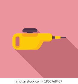 Icono de limpiador de vapor de plástico. Ilustración plana del icono del vector del filtro de vapor plástico para el diseño web