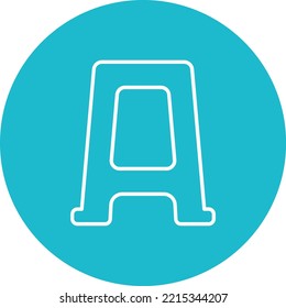 Plastic Stool vector icon. Can be used for printing, mobile and web applications.