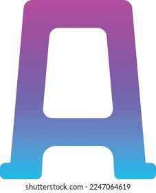 Plastic Stool vector icon. Can be used for printing, mobile and web applications.