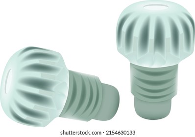 plastic stopper for sparkling and sparkling wines