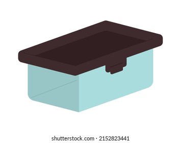 plastic storage box icon isolated