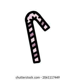plastic straw color vector doodle simple icon