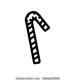 Strohlinie aus Kunststoff, Vektorsymbol