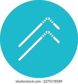 Plastic Straw vector icon. Can be used for printing, mobile and web applications.