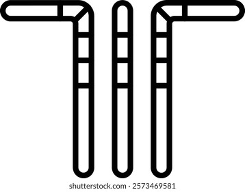 Plastic Straw vector icon. Can be used for printing, mobile and web applications.