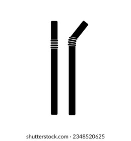 Plastic straws icon, vector illustration design.