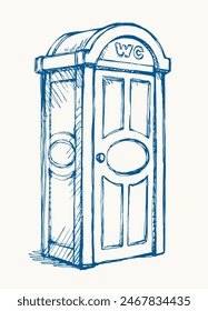 Aseo urbano de plástico. dibujo de Vector