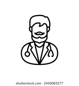 Plastic Surgeon icon in vector. Logotype
