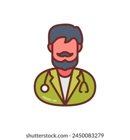 Plastic Surgeon icon in vector. Logotype
