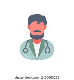 Plastic Surgeon icon in vector. Logotype
