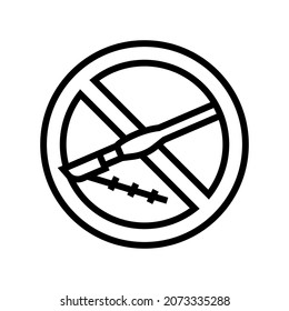 plastic surgery addiction line icon vector. plastic surgery addiction sign. isolated contour symbol black illustration