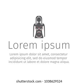 Plastic surgery of breast. Vector illustration for web