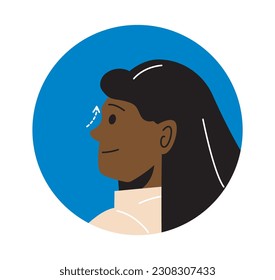 Plastic surgery icon concept. Nose reshaping and rhinoplasty. Surgery and beauty, treatment. Template, layout and mock up. Cartoon flat vector illustration isolated on white background