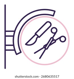 Plastische Chirurgie Icon Element für Design