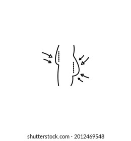 plastic surgery icon on white background