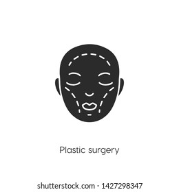 Plastic surgery  icon vector. Plastic surgery symbol. Linear style sign for mobile concept and web design. Plastic surgery symbol illustration. Pixel vector graphics - Vector.