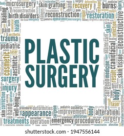 Plastic Surgery Vector Illustration Word Cloud Stock Vector (Royalty ...