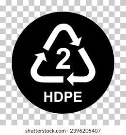 Plastic symbol, ecology recycling sign isolated on white background. Package waste icon .