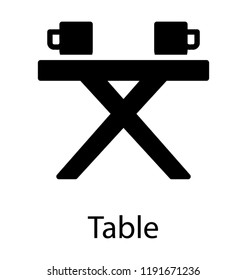 A plastic table with flat surface and folded legs characterizing folding table do travelling purpose also known as portable table 