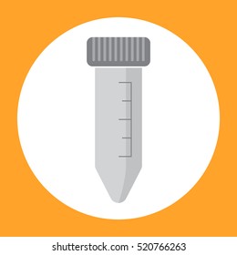 Plastic test tube, use to store or keep solution, solvent, water, liquid, mucous, specimen, sample, for test in laboratory.